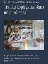 Evijas Vītolas meistarklase un pusdienas 25.01.2026, plkst.11:00 un 14:00