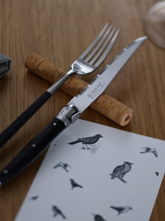 Bērza tāses rullīši galda piederumiem - 6gb.