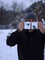 Pavāru mājas krūze ar apzeltijumu - Zilzīlīte