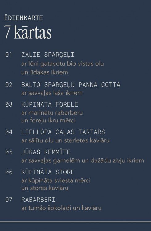 Kaviāra vakariņas Pavāru mājā