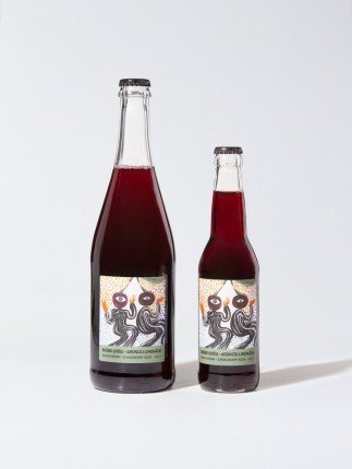 Sour cherry - chokeberry soda