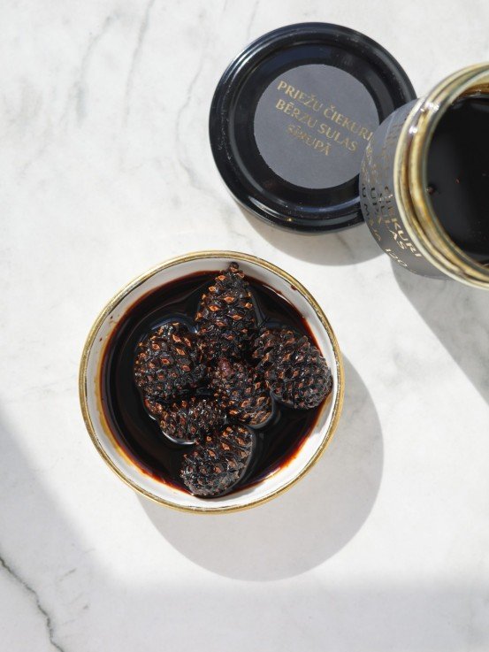 Spruce Cones in Birch Sap Syrup