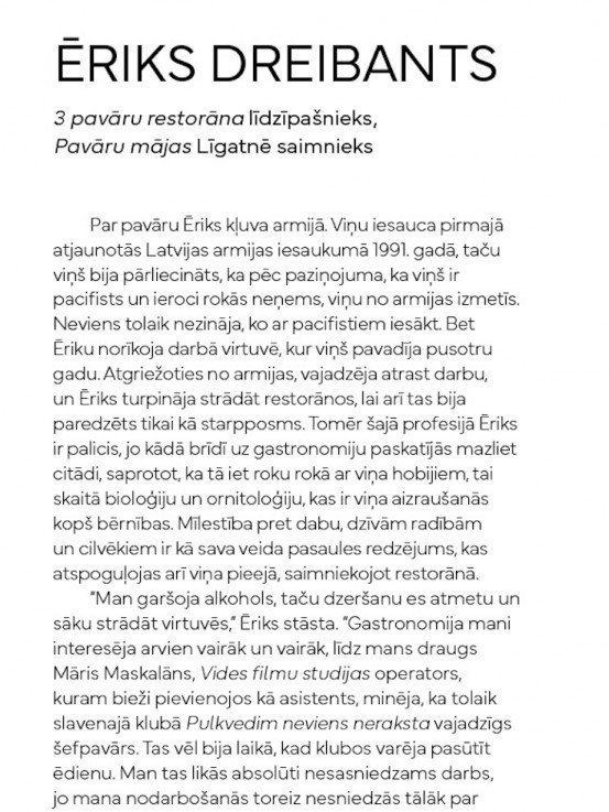 3 Pavāru Restorāns - Tam labam būs augt!